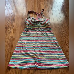 Athleta Salina Striped Racerback Swimdress Sz Small